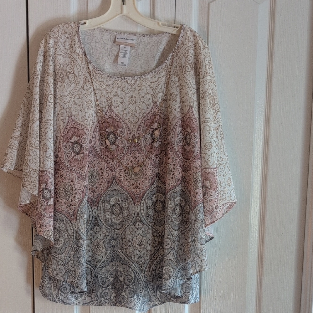 Alfred Dunner Elegant Paisley Women's Top